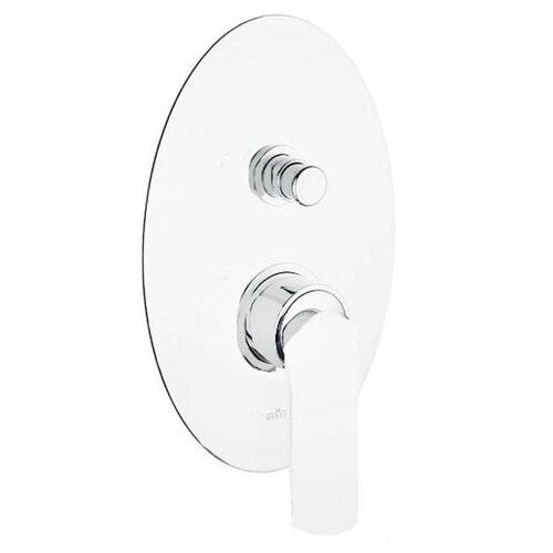 Смеситель для ванны Webert Aria AI860101 white/chrome хром/белый