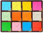 Развивающая доска Нескучные игры "Сложи квадрат", 2 уровень сложности (8432)