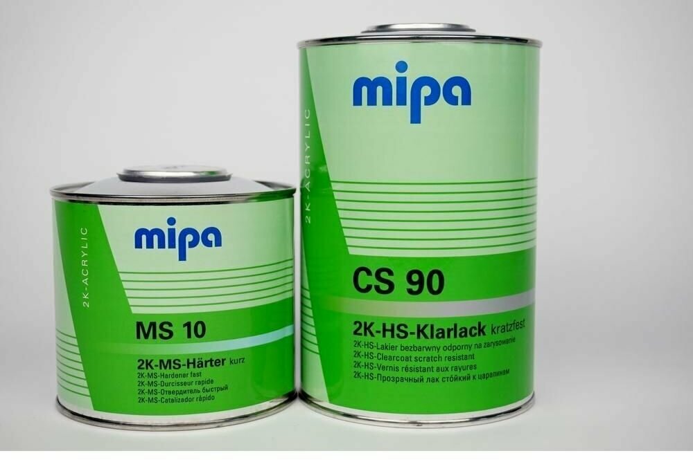 Лак с эффектом самополировки MIPA 2K HS Klarlack CS90 + отвердитель MS 251.5л (комплект)