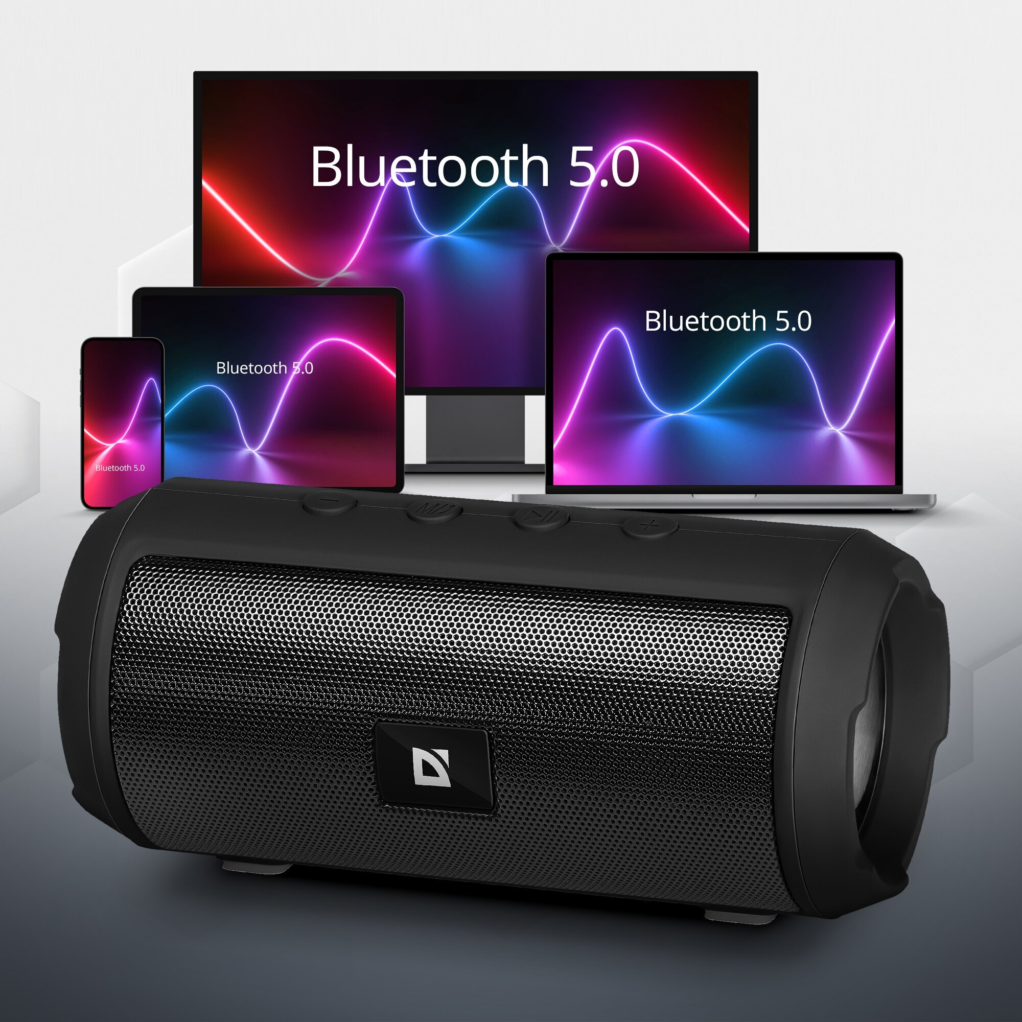 Колонка портативная музыкальная bluetooth, беспроводная с блютуз Defender Enjoy S500, 10Вт, MP3, USB, MicroSD / FM радио / Soft Touch