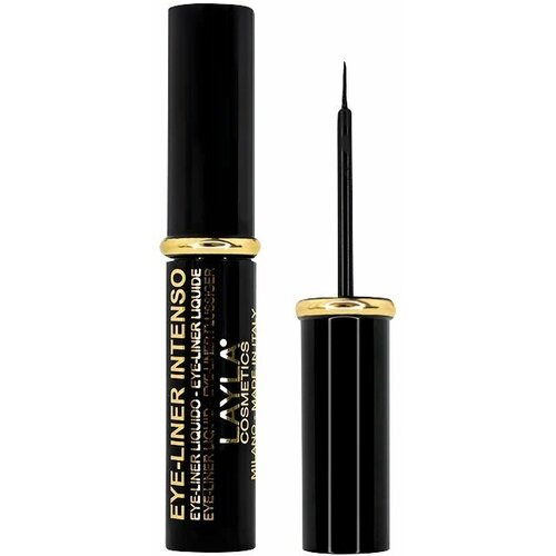 Подводка для век с кисточкой Eye Liner Intenso 1955R16-NE, NE, Black, 7 мл