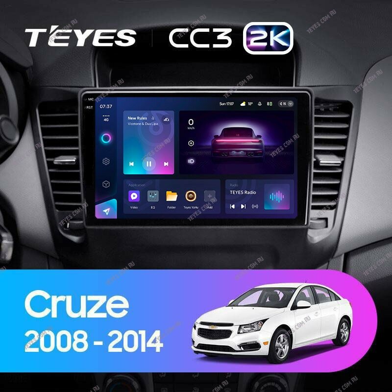 Штатная магнитола Teyes CC3 2K 4/32 Chevrolet Cruze J300 (2008-2014)