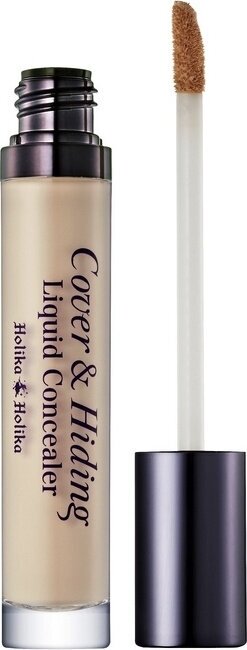 Кремовый консилер Cover & Hiding Liquid Concealer 02, натуральный беж Holika Holika, 5 мл