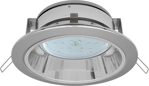 Светильник встраиваемый даунлайт H2R 220V GX53 хром 58х125 IP20 /FC53H2ECB/ ECOLA