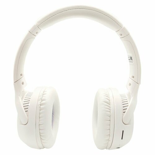 Наушники Hyundai H-HP101 беспроводные с микрофоном Bluetooth белый 1439₽