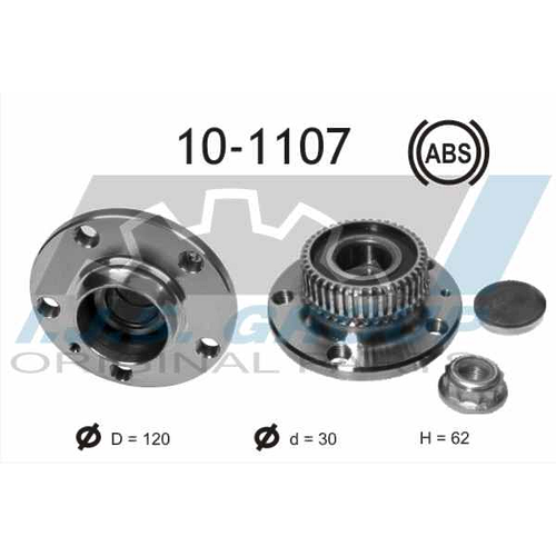 IJS 10-1107 к-кт подшипника ступицы задней в сборе со ступицей\ Audi (Ауди) a3 96, VW Golf (Гольф)