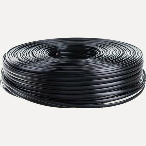 Изображение товара Телефонный кабель Cablexpert TC1000S/bl-100m 4 жилы плоский многожильный 100 м, черный