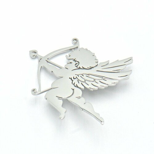 Брошь Silver WINGS, бижутерный сплав, 925 проба