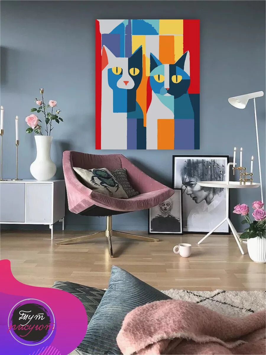 Картина по номерам Кошки — фото 1