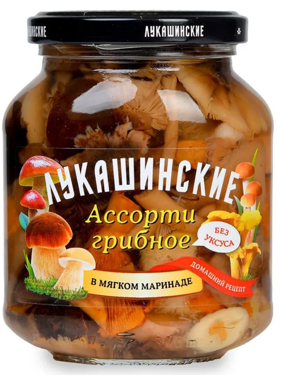Грибы маринованные Ассорти 340 г