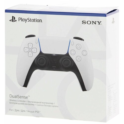 Беспроводной геймпад Sony DualSense Wireless Controller для PS5 белый 9490₽