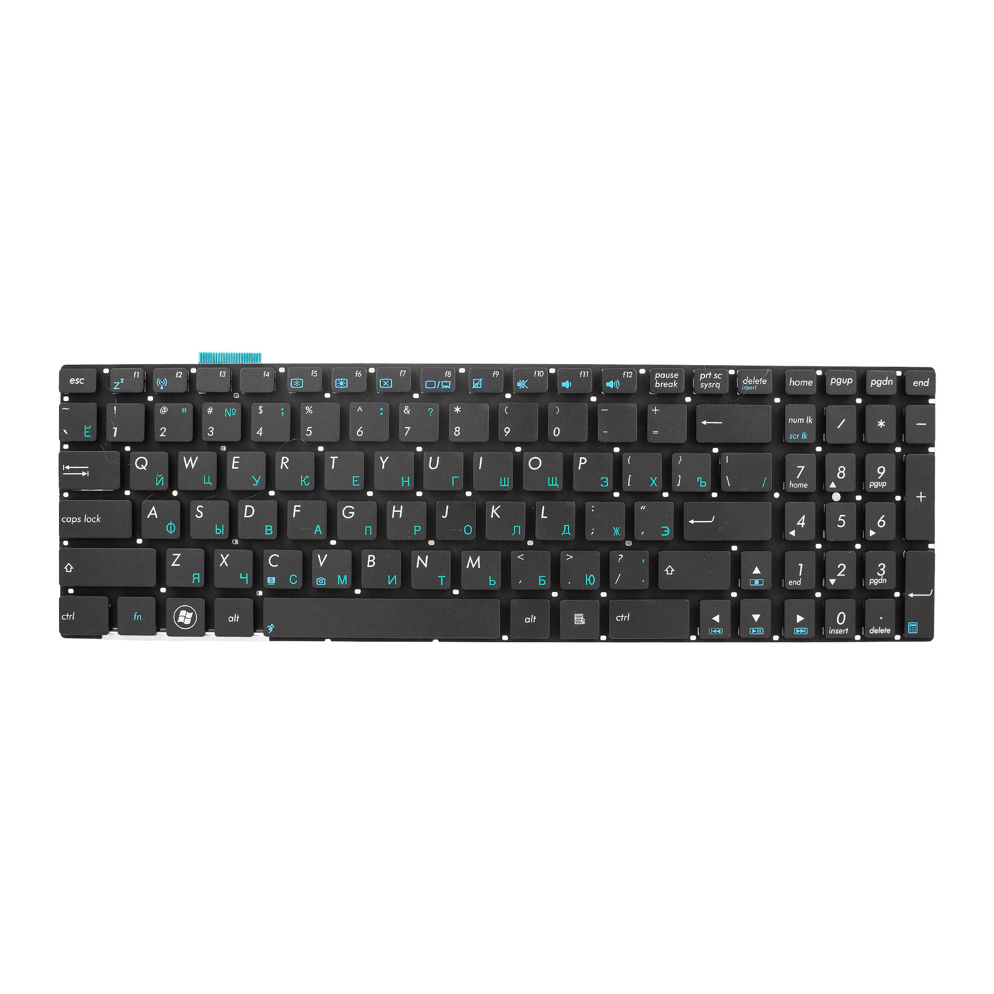 Клавиатура для ноутбука Asus N56 / N76V / N56JN / N56VV / N56DY / N56JK / N56VM / N56VB / N56VZ / N56VJ / 0KN0-M31RU23 / 0KNB0-6126RU00 / 9Z. N8BSU.30R - черная