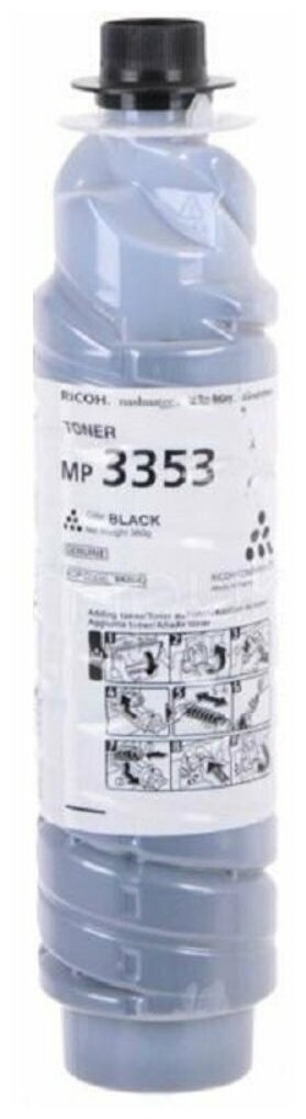 Тонер-картридж Ricoh MP 3353 для Ricoh Aficio 1022 1027 1032 2022 2027 2032 3025 3030 черный 842042 - фото №10