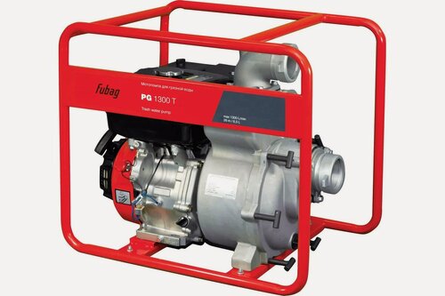 Изображение товара Мотопомпа для сильнозагрязненной воды FUBAG PG 1300 T, бензиновый