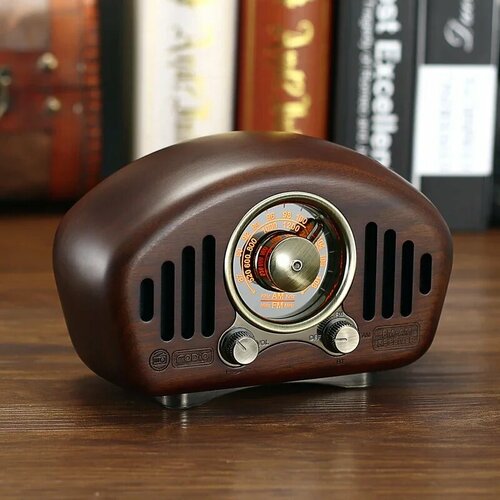 MIGrosso Ретро Bluetooth динамик ореховый 16Вт Walnut Wooden 6061₽