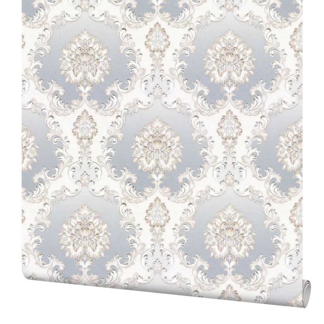 Обои флизелиновые Palitra Planet Marsella голубые 1.06 м PP72182-41