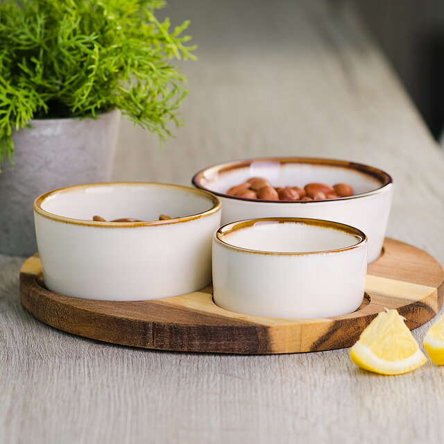 Картинки Набор для сервировки Brilly Crema 20 см, 4 предмета