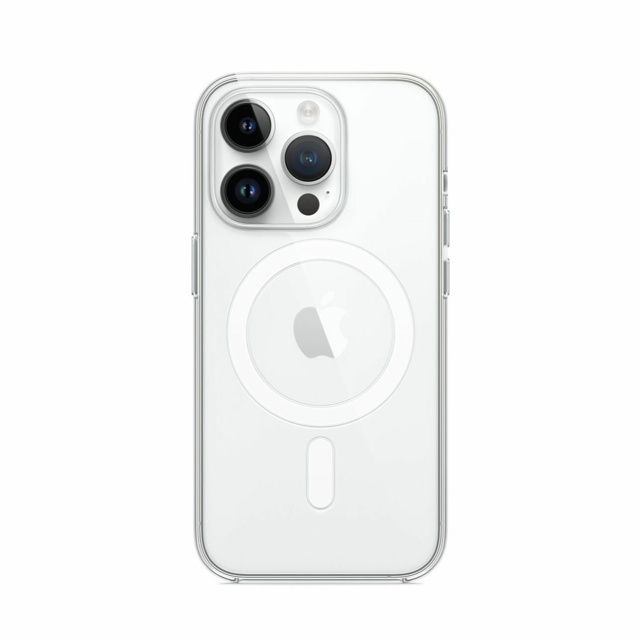 Пластиковый прозрачный чехол Clear Case MagSafe for Apple iPhone 14 Pro A2916 — фото 1