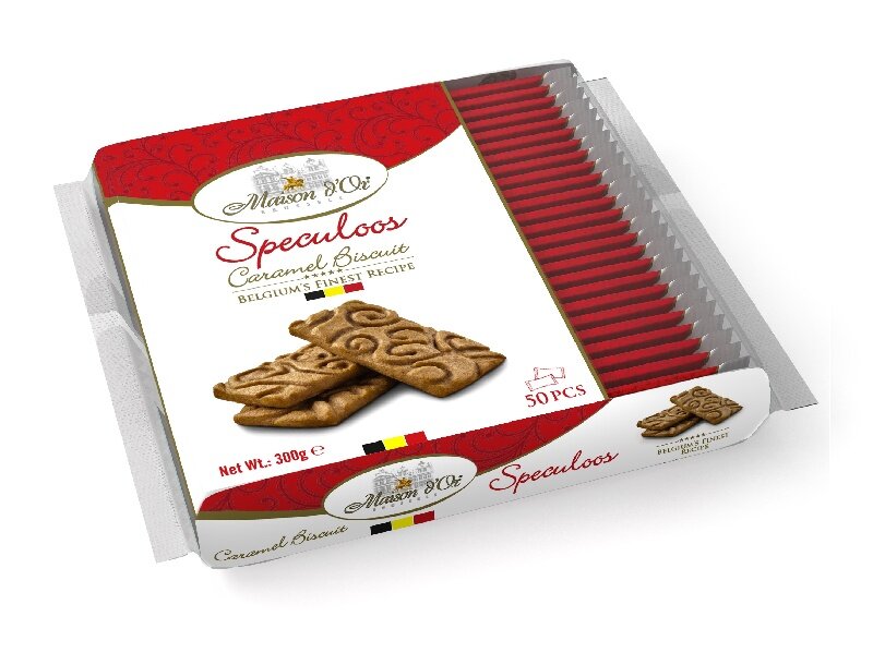 Печенье MAISON D'OR Speculoos сахарное карамельное (в индивид. упак.) 300г
