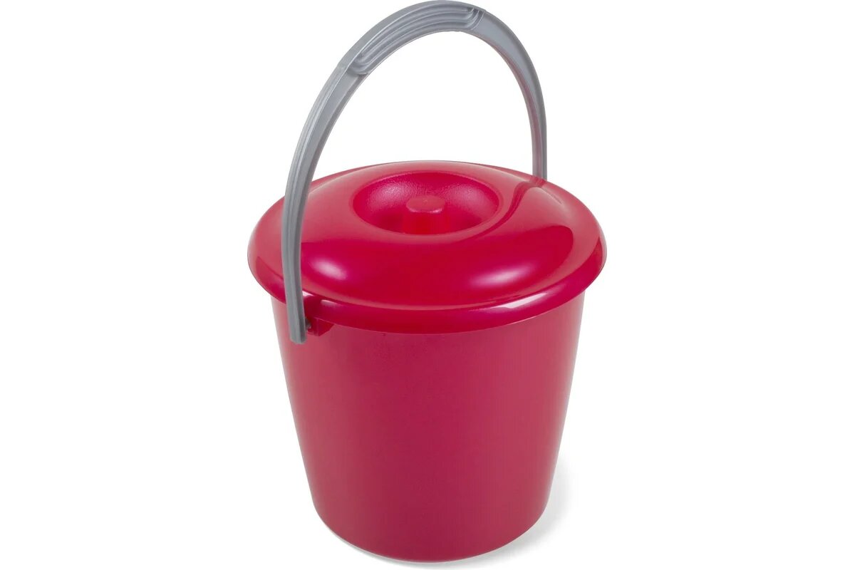 Martika Соло ведро 3 л с крышкой перламутровое красное С630ККРА практичное решение