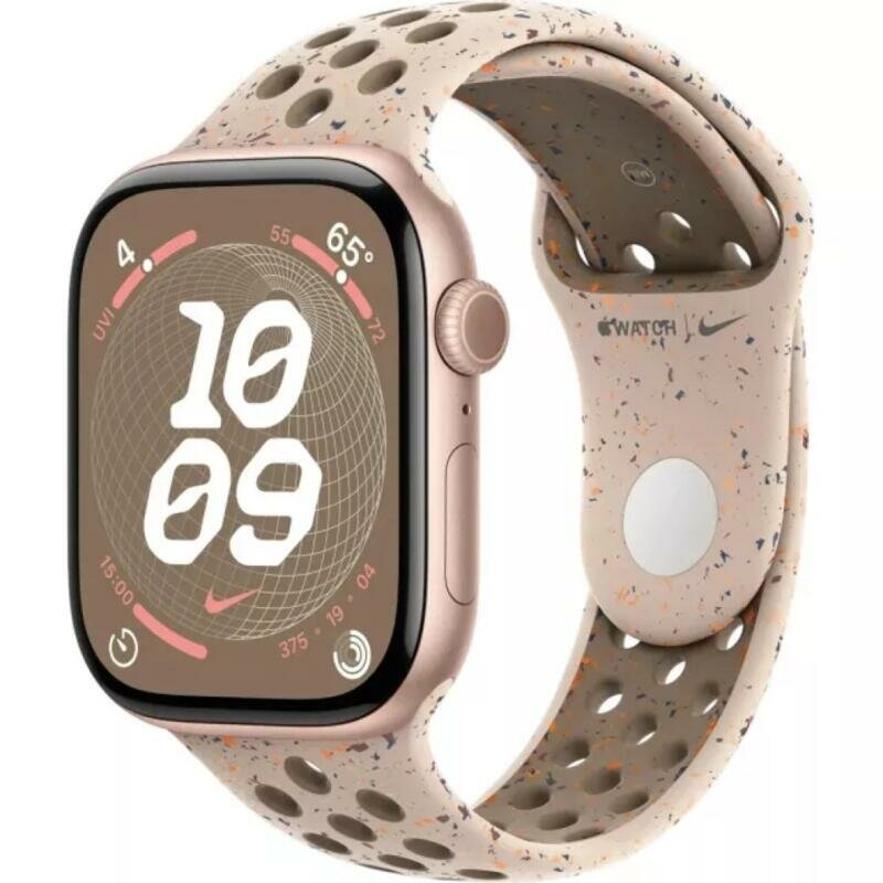 Умные часы Apple Watch Series 10 46mm Rose Gold Aluminium Case With Desert Stone Nike Band M/L