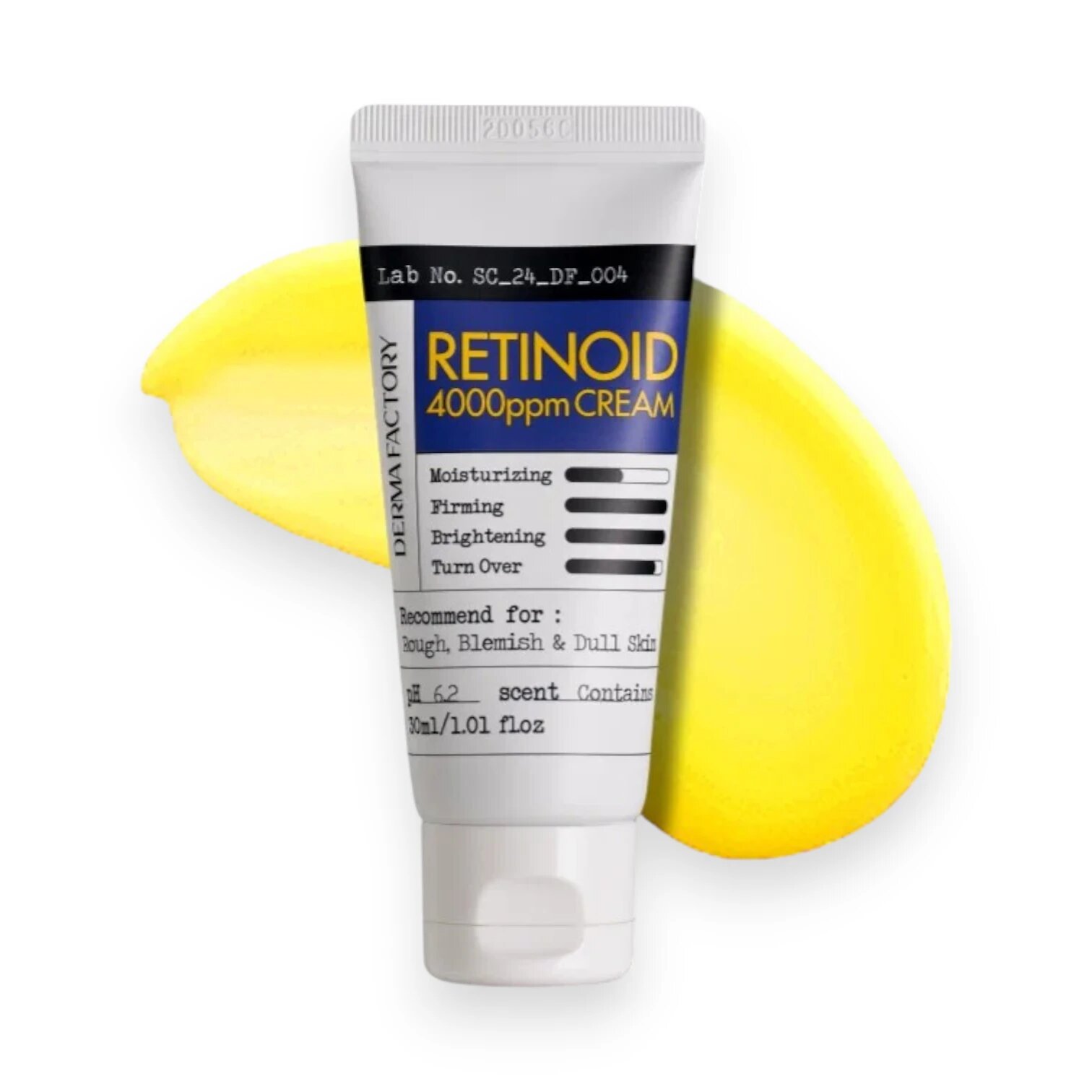 DERMA FACTORY RETINOID 4000ppm CREAM Усиленный интенсивный ночной крем для лица с ретиналем и ретинолом 30мл