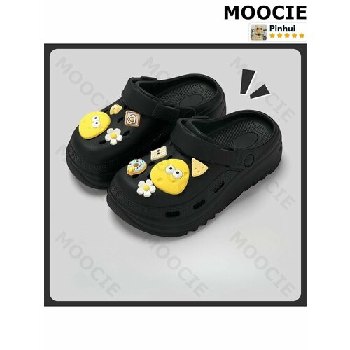 фото Тапочки moocie, размер длина стельки 240-245 мм, черный