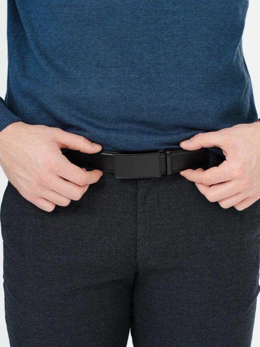 Ремень FAUSTINI для мужчин и женщин, размер 120, черный — фото 1