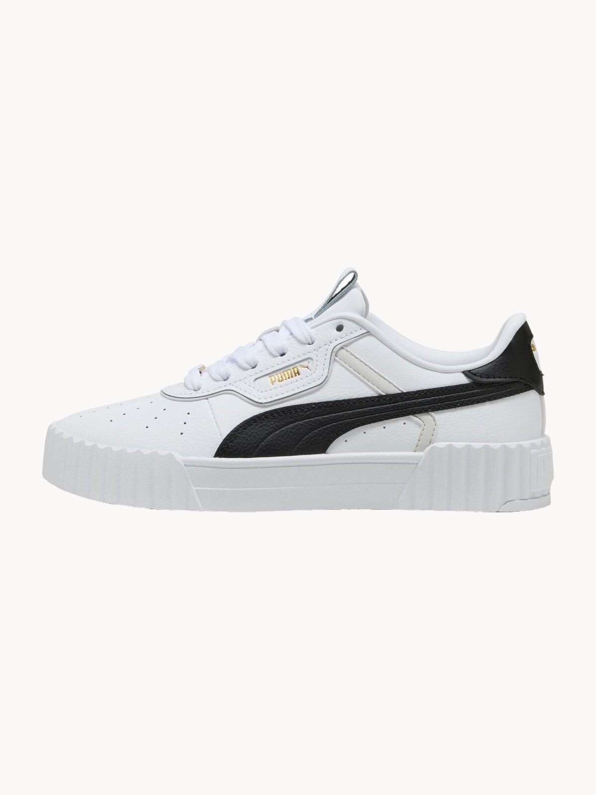 Кеды PUMA Carina 3.0 Luxe, размер 6,5 UK, белый/черный