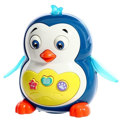 Развивающая игрушка Zabiaka Музыкальный пингвиненок, SL-05909, разноцветный интерактивная развивающая игрушка zabiaka музыкальный столик 3 в1 морское приключение разноцветный