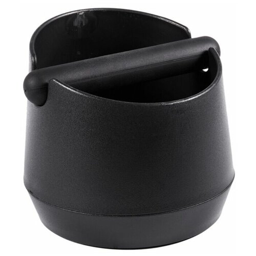 Нок-бокс для кофе пластиковый 15.5*15.5 см Milk Mazer, цвет черный, нок бокс для кофейных отходов, контейнер для кофейного жмыха