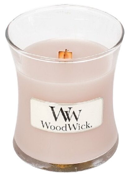 Woodwick/ Свеча маленькая Ваниль и морская соль 85гр.
