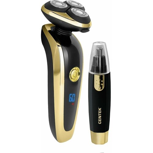 Бритва Centek CT-2160 золоточерный Триммер для носа в подарок 3 головки 3D 60мин работы 384000₽
