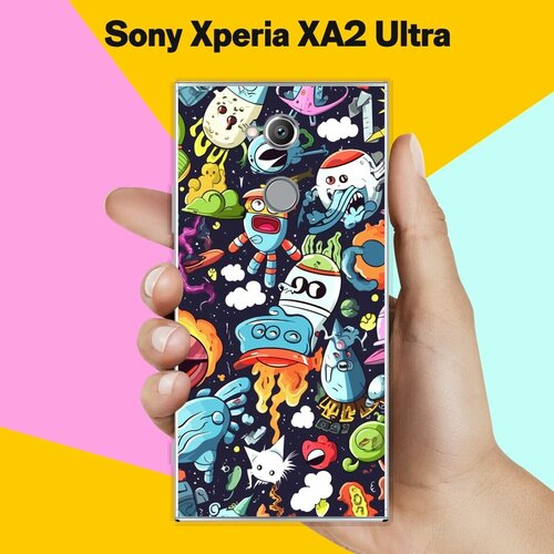 Силиконовый чехол на Sony Xperia XA2 Ultra Пак / для Сони Иксперия Икс А2 Ультра силиконовый чехол на sony xperia xa2 ultra сони иксперия ха 2 ультра мышка прозрачный