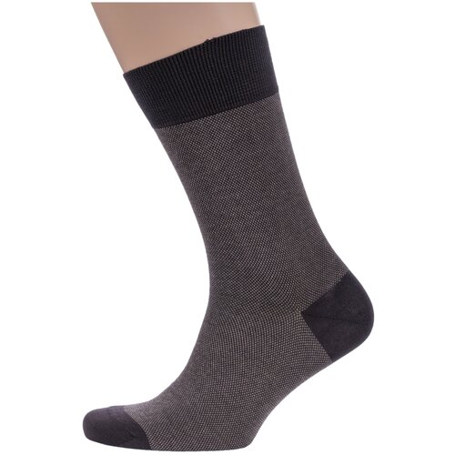 фото Мужские носки sergio di calze, 1 пара, классические, размер 29, коричневый