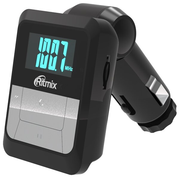 Автомобильный FM-модулятор Ritmix FMT-A710 черный MicroSD USB PDU (15116161)