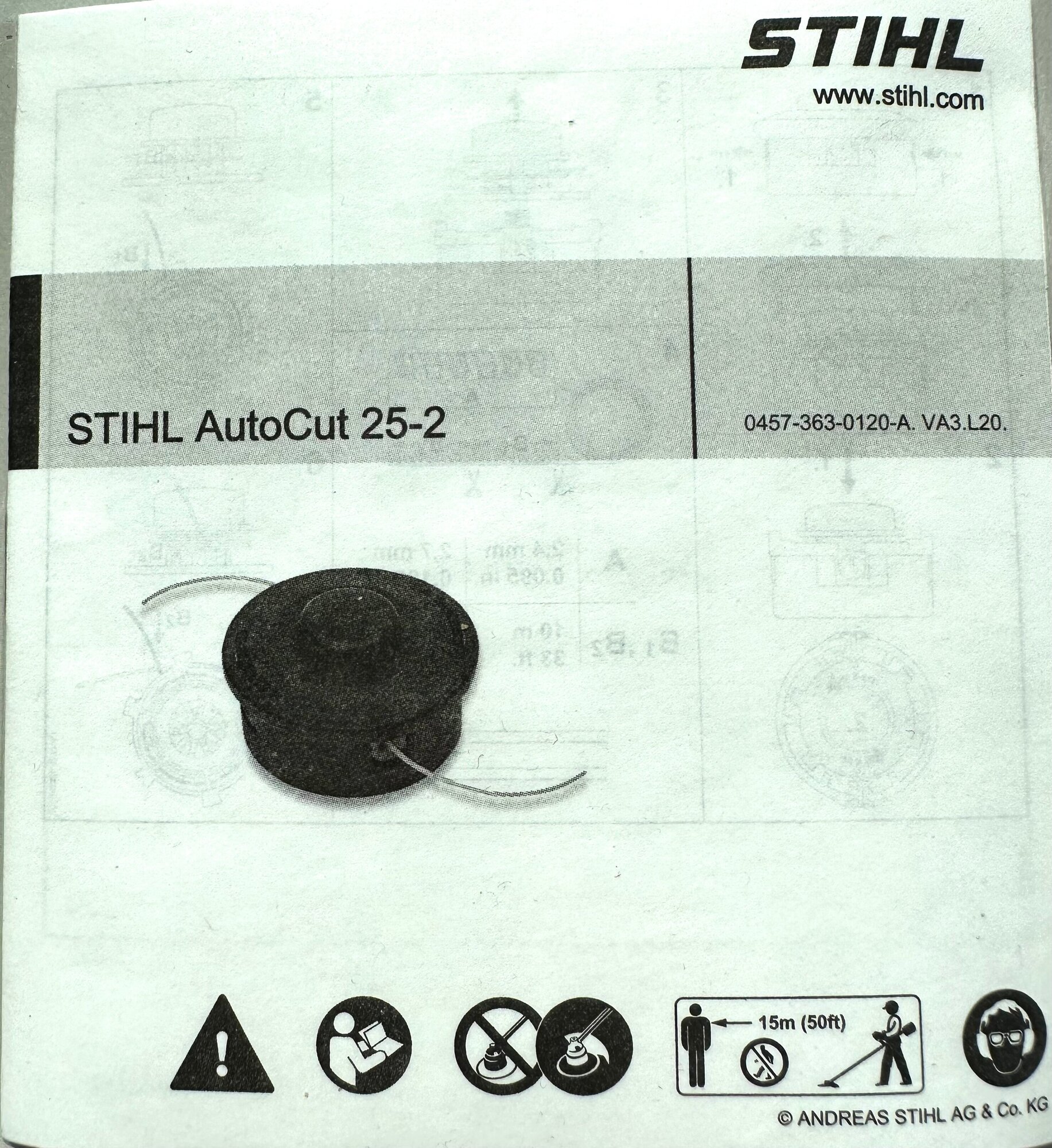 Катушка для триммера Stihl AutoCut 25-2 4002-710-2108 - фото №8