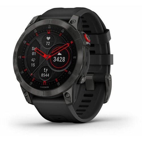 Умные часы Garmin epix Gen 2, Black, Carbon Gray DLC Ti w/Silicone Band, EMEA