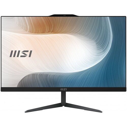 Моноблок MSI Modern AM242TP 12M-086XRU 23.8 Full HD Touch i5 1240P (1.7) 16Gb SSD512Gb Iris Xe noOS GbitEth WiFi BT 120W клавиатура мышь Cam черный 1920x1080 msi моноблок msi pro ap242p 12ma 612xru 23 8 full hd i5 12400 2 5 16gb ssd512gb uhdg 730 noos gbiteth wifi bt 120w клавиатура мышь cam белый 1920x1080