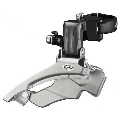 Переключатель передний Shimano Altus FD-M371, универсальная тяга, 3х9 скоростей, универсальный хомут 34,9мм, для звезд 44/48Т, углы 66-69 переключатель передний shimano altus fd m371 универсальная тяга 3х9 скоростей универсальный хомут 34 9мм для звезд 44 48т углы 66 69