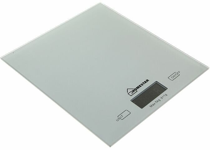 Весы кухонные HOMESTAR HS-3006, электронные, до 5 кг, серебристые