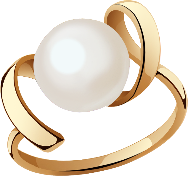 Кольцо Diamant online, золото, 585 проба, жемчуг