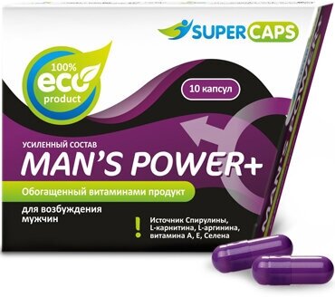 76930 SuperCaps Man's Power+, 10 + 1 капсул. Средство возбуждающее для мужчин