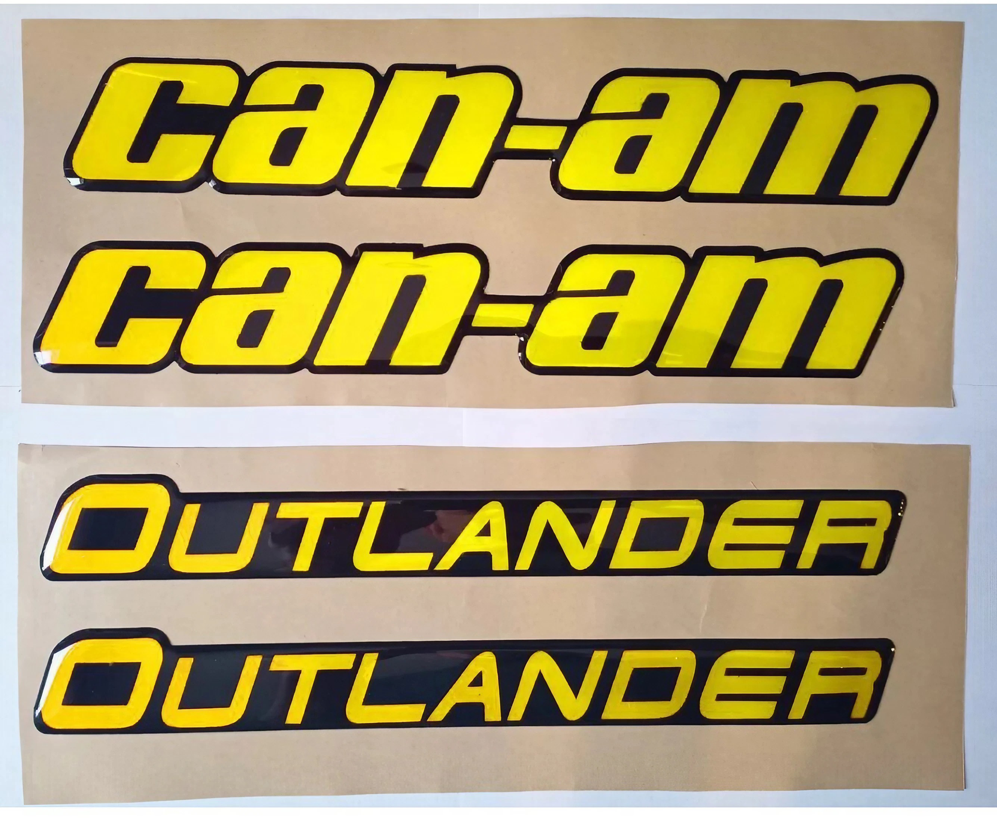 Комплект эмблем CAN-AM Outlander желтый
