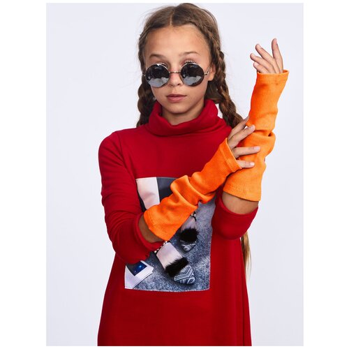 Митенки АЛИСА, размер 6, оранжевый костюм военный для девочки 6 предметов ди воендетдп 7321 38 140 146