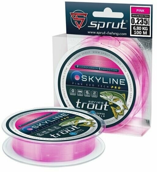 Леска Летняя Sprut EvoTech PRO Pink 0,235mm/100m