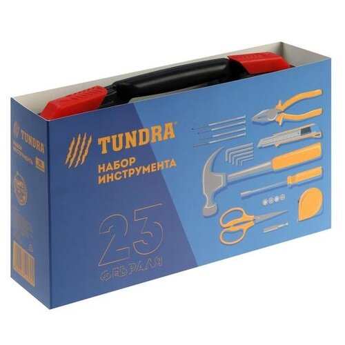 фото Набор инструментов tundra 5359082, 39 предм., черный/красный