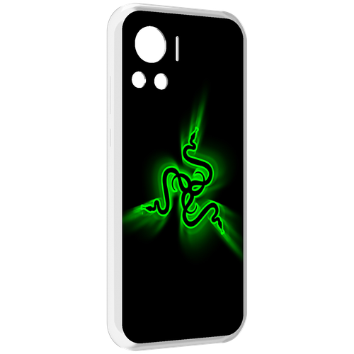 Чехол MyPads Razer для Motorola Edge 30 Ultra задняя-панель-накладка-бампер чехол mypads водопад для motorola edge 30 ultra задняя панель накладка бампер