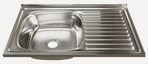 Изображение товара Кухонная мойка Mixline 50х80 (0,6) лев вып 3 1/2 16см с сифоном