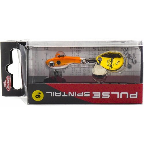 Тейл-спиннер Berkley Pulse Spintail 6 см 9 г Orange Glitter 1543284 980₽